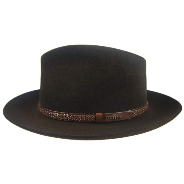 Stetson Emmett Cordova Brown Fur Felt Fedora Size 7 1 4 R Oval 2 1 2 Brim Walmart Com Walmart Com