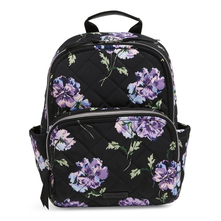 Vera Bradley Women's Performance Twill Small Backpack Floating Plum