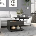 thumbnail image 5 of Newboti Furniture Luanda Lift Top Coffee Table, Casters, One Shelf -Espresso BN.0559, 5 of 7