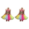 thumbnail image 1 of Minnieouse Vestido de baile de Ballet de lentejuelas, disfraces de tutú de malla para niñas, ropa de baile, ropa para niños, muñequera, Como se muestra 160cm 2Conjunto, 1 of 6