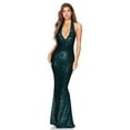 thumbnail image 4 of Summer Dresses For Women 2024 Casual Deep V Neck Dress Sequins Formal Sequin Banquet Prom Sparkly Bodycon Dress Elegant Maxi Party Gown, 4 of 5