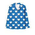 thumbnail image 4 of Luxalzxs Women Valentine's Day Pajama Sets Long Sleeve Love Heart Print Pj Sets Button Down Pajama Sleepwear Loungewear, 4 of 4