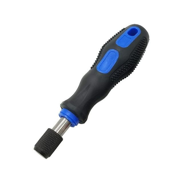 (6.35mm) Screwdriver Bit Holder Dismountable Handle Small Hand Portable Multifunctional Bits Driver Small Hand Tool Quick Release Handles Blue