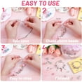 thumbnail image 4 of DIY Charm Bracelet Making Kit for Girls, 63Piece Pink Charm Bracelets Jewelry Making Kit with Beads Bracelets Charms Necklace DIY Crafts Gifts Set for Teen Girls Kids Age 8-12, 4 of 7