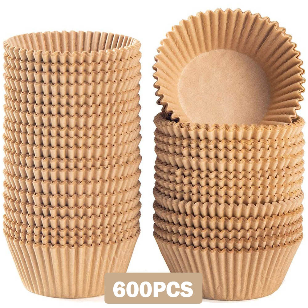 600 Pcs GreaseProof Cupcake Liners Standard Size Paper Baking Cups