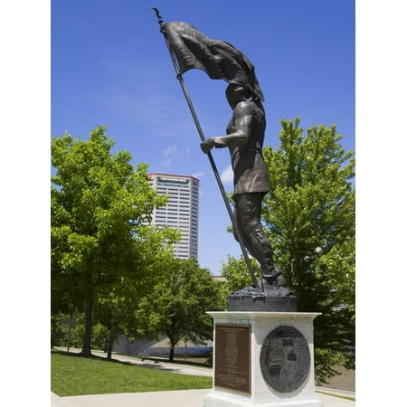 Founder of Franklinton Statue in Genoa Park, Columbus, Ohio, United States of America, North Americ Print Wall Art By Richard