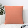 thumbnail image 4 of Pofeuu Orange Gingham Print Double-sided plush pillowcase Square Throw Pillow Covers Pillows Cover for Living Room Bedroom Sofa Couch Cushion Cover（No pillow core）-20"x20", 4 of 7