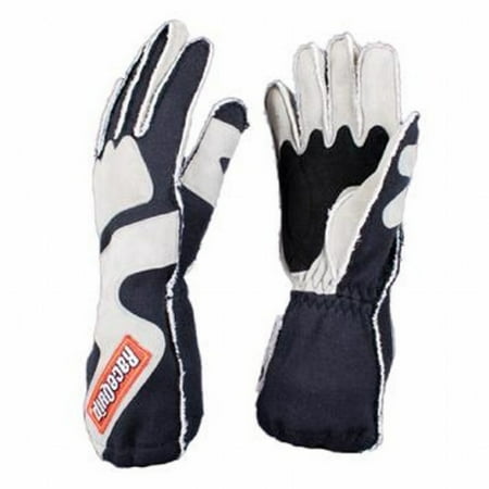 

RaceQuip Gray/Black Outseam SFI-5 w/ Closure Glove - X-Large | 356606