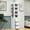 White, variant on 70" Display Storage Cabinet with 3 Drawers, 4-Tier Morden Bookshelf with Open Shelf, Narrow Wooden Tall Bookcase for Living Room, Bedroom, Office, Walnut