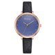 thumbnail image 1 of Reloj de pulsera analógico de cuarzo con correa de cuero PU informal para mujer simple de moda (negro), 1 of 1