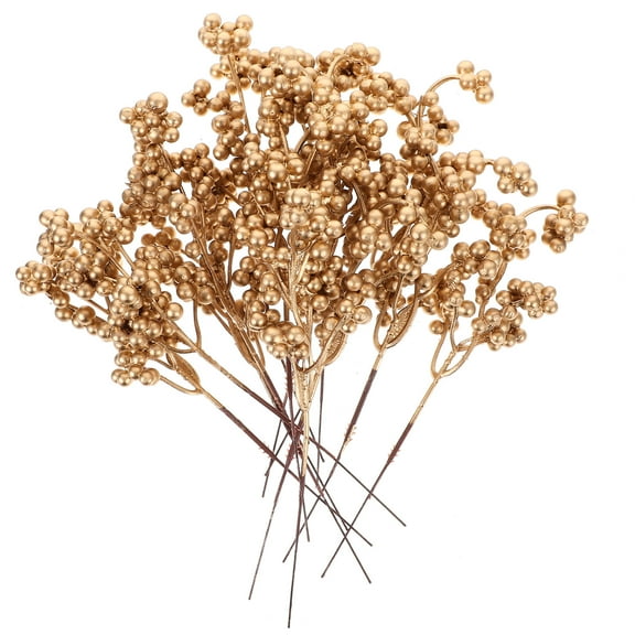 HONMEET Artificial Berry Branches 12Pcs Plastic for Home Decor Christmas Holiday Season