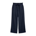 thumbnail image 6 of Delayuji Womens Linen Pant Loose Stretch Pleated High Waisted Straight Leg Pants Relaxed Fit Casual Pant Daily Wear, 6 of 6