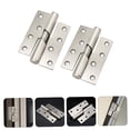 thumbnail image 3 of AURARMLET 1 Pair Swing Door Hinge Stainless Steel Silver Automatic Door Closing Bookcase, 3 of 8