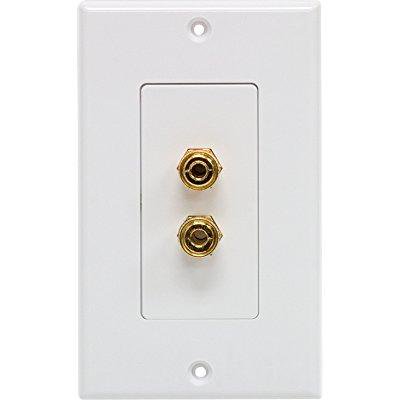 UPC 031112602165 product image for ge 87644 single speaker wall plate with two post center pin | upcitemdb.com