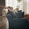 GNIXUU 50" Oversized Chaise Lounge Sofa Chair Indoor, Modern Corduroy Sleeper Sofa Cloud Couch with 3 Soft Pillows, Comfy Single Seat Floor Sofa for Living Room, Apartment, Office (Dark Grey)