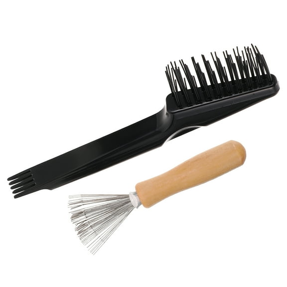ETHZZLE Rake Design Hair Brush Cleaner Assorted Color Eucalyptus and Iron Easy to Carry 1Set