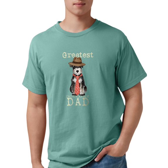 CafePress - Mini Schnauzer Dad T Shirt - Mens Comfort Colors® Shirt