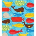 thumbnail image 3 of Ambesonne Whale Duvet Cover Sets, Deep Ocean Animals, 2-King, Multicolor, 3 of 7