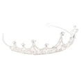 thumbnail image 3 of Headband Crown,Kids Crown Headbands Glitter Tiara Hair Bands Hair Accessories for Birthday Party Photography (White), 3 of 9