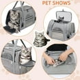 thumbnail image 3 of RUseeN Pet Carrier Bag Airline Approved for Cats and Dogs Cats Puppies up to 20 Lbs, Soft Sided, Collapsible Travel Puppy Carrier - Pink, 3 of 7