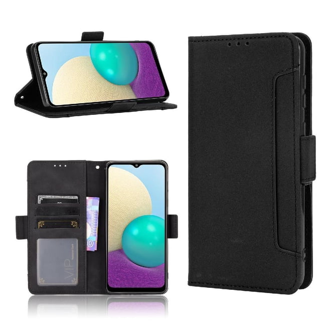 Funda Tipo Billetera GANGXUN para Samsung Galaxy M02 – Tapa Flip con Tarjetero