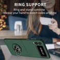 thumbnail image 6 of SaniMore for Samsung Galaxy Z Flip 3 6.7" 2021 Case with Magnetic Car Mount 360°Rotating Kickstand Anti-scratch Anti-shock Drop Resistant Slin Folding Case for Galaxy Z Flip 3, Darkgreen, 6 of 9
