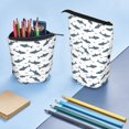 thumbnail image 5 of Lsque Cute Shark Pattern Telescopic Pencil Bag Pen Holder Stationery Case, Stand-up Retractable Transformer Bag Organizer, 5 of 6