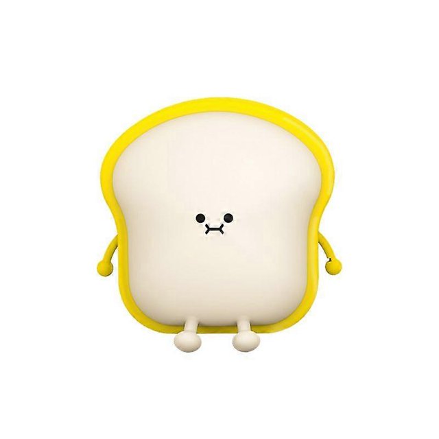 Toast night light, cute eye protection bedroom sleep creative companion, patting holiday atmosphere light bedroom bedside