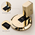 thumbnail image 4 of ABPETE Magnetic Door Stopper, No Drill Adjustable Floor Door Stop with Silent Mechanical Catch and Adhesive Mount, Heavy Duty Door Holder for Home, Office and Garage, Gold, 4 of 5