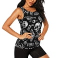 thumbnail image 2 of Lsque Skull bird bat spider Printed Workout Tank Tops for Women, Athletic Sports Tank Tops, Compression Sleeveless Dry Fit Shirts,Sleeveless Yoga Shirt-Medium, 2 of 9