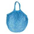 thumbnail image 2 of Portable Reusable Grocery Bags Fruit and Vegetable Bag Washable Cotton Mesh String Organic Organizer Shopping Handbag Long Handle Net Tote, 2 of 3
