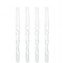 CASAFUN Crystalline Clear Fruit Fork 100pcs Disposable Fruit Bamboos Fork Snack Mooncakes Fork Plastic Fork Cake