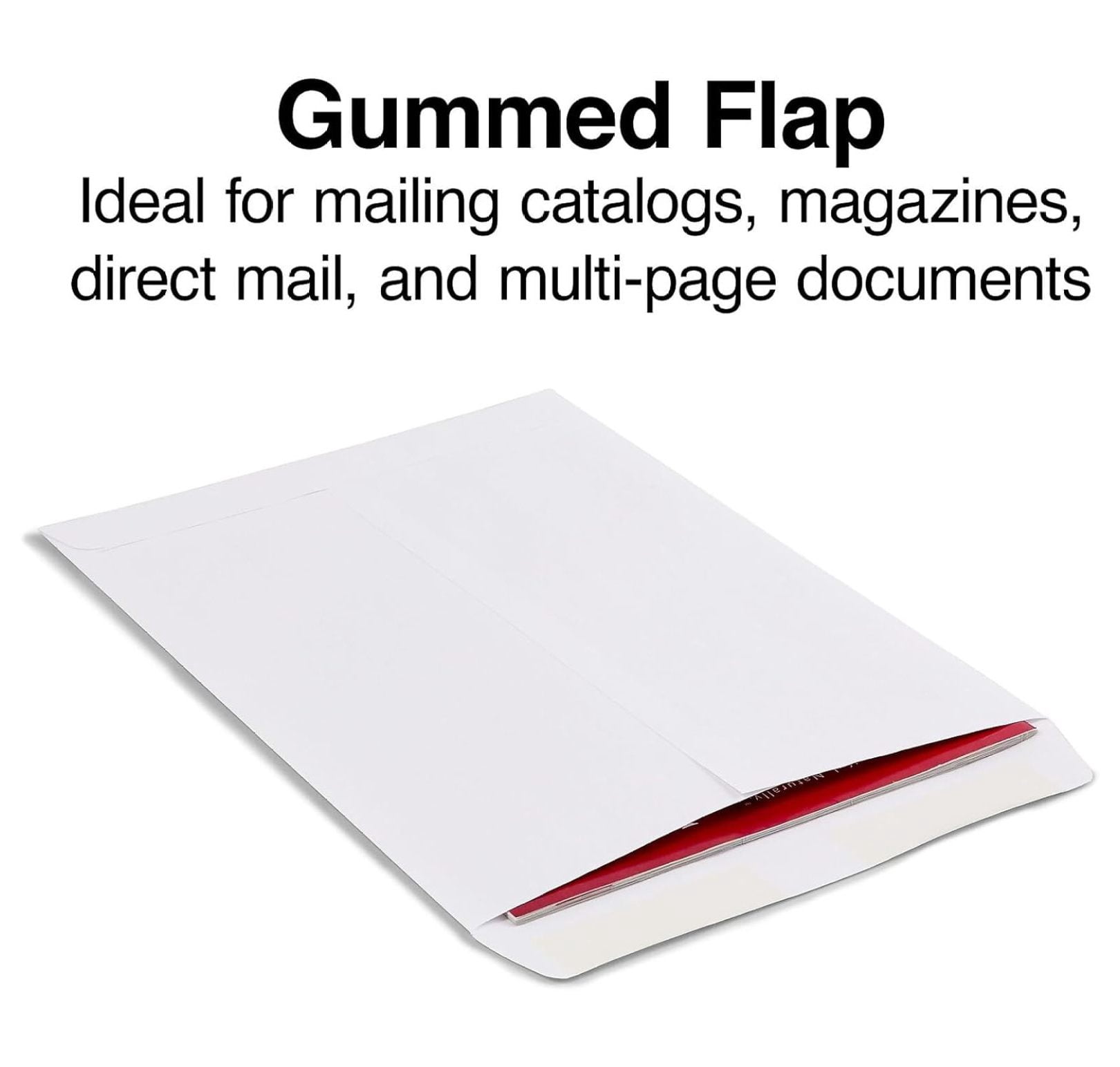 486949 Gummed Catalog Envelopes 9-Inch L X 12-Inch H White 250/Box (486949R)