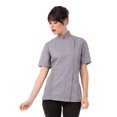 thumbnail image 1 of Chaqueta de chef Chef Works Springfield para mujer, color gris, talla grande, 1 of 8