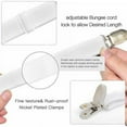thumbnail image 4 of Tensor elástico para sábanas ajustables, sujetador de sábanas ajustable de 6 vías, sujetadores para sábanas, correa de sujeción ajustable para todos los colchones redondos y cuadrados (blanco), 4 of 5