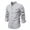 1 Gray, variant on Formal Shirts for Men Smart Casual Cotton Dress Shirts Long Sleeve Fitted Designer Shirt Grandad Collar Business Shirt Plain Colour Button Dressy Tops Mens Fashion Dinner Gear