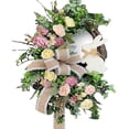 thumbnail image 1 of Easter Rabbit Front Door Wreath,Easter Rabbit Wreath Decor for Front Door, 1 of 6