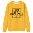 thumbnail image 4 of Tiweut Funny Sweatshirt Gift for Nanny Women's Mom Nanny Great Nanny Casual Long Sleeve Shirts Winter Pullover Tops,Yellow,3XL, 4 of 4
