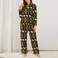 thumbnail image 2 of Daiia traditional Elephant for Women's Long-Sleeved Pajama Set – Soft & Comfortable Sleepwear Button-Up Pajamas Cozy Lounge Wear-X-Large, 2 of 7
