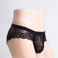 thumbnail image 4 of 2 piezas de ropa interior de encaje para hombre, de , calzoncillos de lencería, calzoncillos Soledad bragas de encaje floral para hombres, 4 of 8