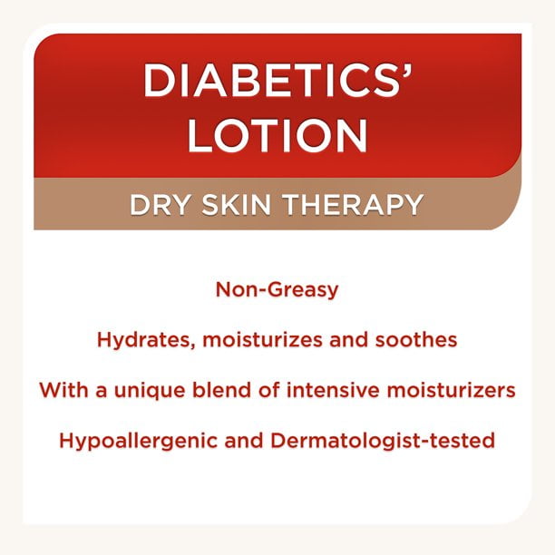 (3 pack) Equate Beauty Diabetics' Dry Skin Therapy Lotion, 13 oz