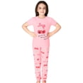 thumbnail image 3 of Topgal 3 Pieces Girls Cotton Pajamas Set Sung Fit Comfort Sleepwear for Little Kids Pink Cherry Sleepover PJ Size 4T, 3 of 7