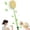 Green-fabric, variant on 2-in-1 Bath Scrubber & Back Brush - Anti-Slip Long Handle with Stiff & Soft Bristles, Exfoliating Body Scrubber, Wet/Dry Use, Lathers Richly, Easy-Grip