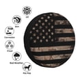 thumbnail image 5 of Balery American Flag With Desert Camouflagetire Cover Waterproof Dust-Proof, Universal Spare Wheel Tire Cover For Trailer, Rv, Suv Truck And Vehicle Camper Accessories-15 Inch, 5 of 9