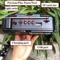 thumbnail image 4 of Radio Portátil de Emergencia Solar con Receptor de Radio FM, AM y SW, Altavoz Bluetooth con Linterna, Lector de Tarjetas TF y Reproductor de Música MP3., 4 of 5