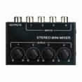 thumbnail image 1 of Mini Mixeur Passif 4 Canaux Compact Instrument de Musique Lecteur CD Ordinateur Stéréo Hub, 1 of 6