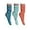 Capri-Mint-Peach, variant on Women Cotton Slouch Socks 3 Pairs Shoe Size 5-10 (White-Mint-Neon Pink)