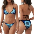 thumbnail image 3 of Gaeub Halloween Trick Or Treat Print Women's Triangle Bikini,String Bikini Set,Two Piece Swimsuit Bathing Suits, 3 of 6