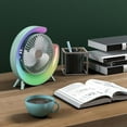 Water Mist Fan Portable Smart Fab Double Desktop Fan Loud Super Quiet
