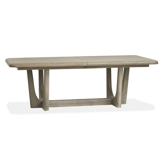 Magnussen Home Braelyn Dorian Grey Extendable Trestle Dining Table